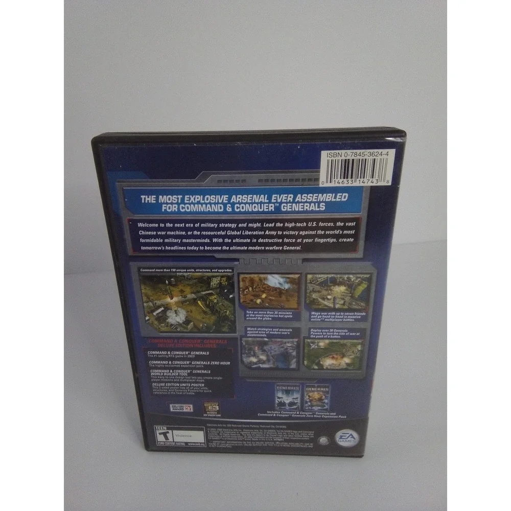 Command Conquer Generals Deluxe Edition PC CD ROM Game Complete